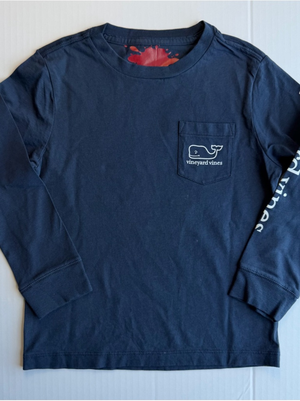 Vineyard Vines Boys Long Sleeve Tee Size 4T Blue New w/ Flaws - Picture 2 of 6